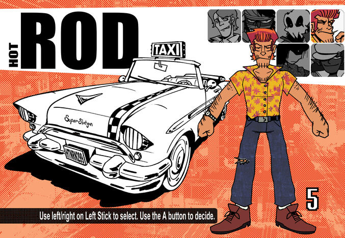 Character UI mockup (APY).