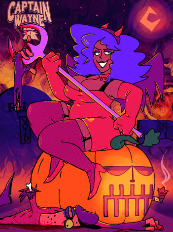 Promotional material for Captain Wayne - Vacation Desperation (ACE). Promotional material for Captain Wayne - Vacation Desperation (ACE).