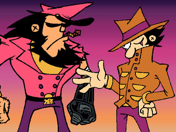 Captain Wayne and Steel Stan make a deal (ACE).